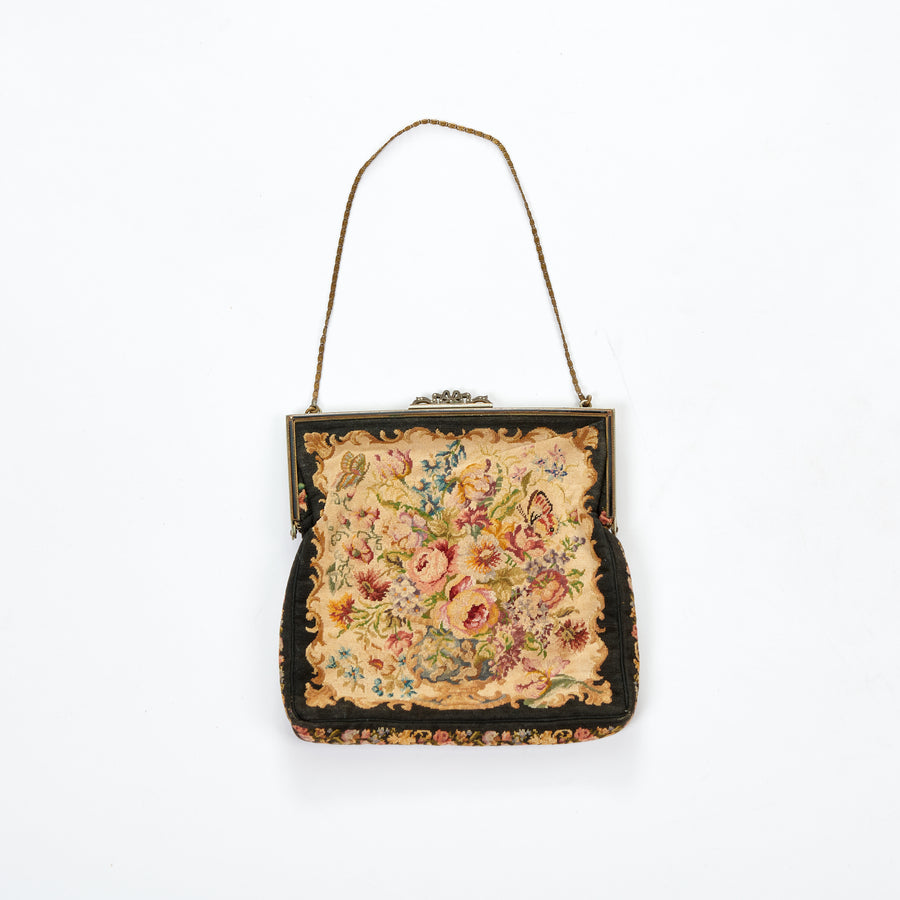 Tapestry Poppy Coin Purse