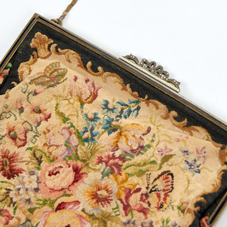 Marie Turnor Antique French Tapestry Bag MARIE TURNOR